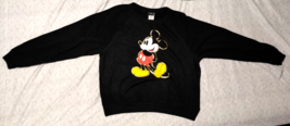 Disney Mickey Mouse Graphic Soft/Lightweight Sweatshirt Women&#39;s /Juniors&#39; L Blk - £15.35 GBP
