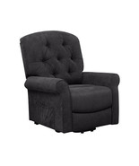 Recliner Chair Sofa for Elderly with Side Pocket and Remote Control-Blac... - $751.53