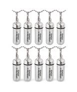 TEN Brushed Silver Cremation Urn Necklaces - ENGRAVED: "Always In My Hea... - $75.00