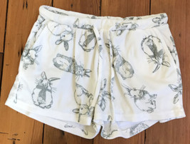 La Vie En Rose White Bunny Print Pajama Shorts Small - $1,000.00