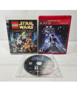 PS3 Star Wars Lot LEGO Complete Story Force Unleashed I &amp; II Playstation 3 - £17.26 GBP