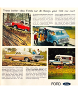 1969 Ford Motors Advertisement Vintage Ranchero Bronco Club Wagon Camper... - $456.77 MXN