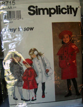 Pattern 8715 Girls Dress Coat  sz 2-4 - £5.21 GBP