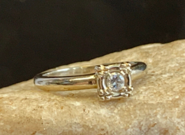 Vtg 14K White Gold Diamond Ring 3.25g Fine Jewelry Sz 6 Band 1/8 Carat R... - £431.61 GBP