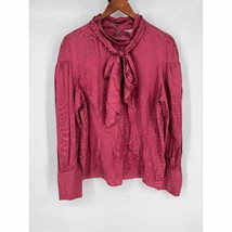 NWT Rebecca Taylor Long Sleeve Swirl Jacquard Top Sz 16 Hibiscus Pink Si... - £58.61 GBP