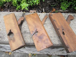 Antique Wooden Plane lot x3 &quot;SANDUSKY TOOL CO&quot; &quot;146&quot; &quot;HMV&quot; - $111.25