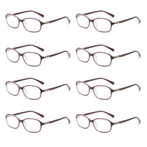 8 PK Womens Blue Light Blocking Reading Glasses Readers for Computer Pap... - $17.99