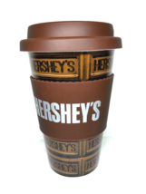 Hershey’s Ceramic Coffee/Porcelain Cup Travel Mug 12oz Silicone Grip + Lid - $11.10