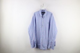 Ralph Lauren Mens Size 2XL XXL Rainbow Plaid Stretch Cotton Button Down Shirt - £31.36 GBP