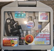 Orbiter Metal Microscope Set 1200x Die Cast Set Missing Pieces - $10.16