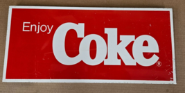 Vintage Coca Cola Sign Enjoy Coke B - £123.14 GBP