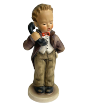 Vintage Goebel 6&quot; Figurine Hummel TMK6  # 124/0 Hello Phone Boy - $18.00