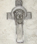 Crucifix - Peltro Cesellato a Mano -Italy - $11.00