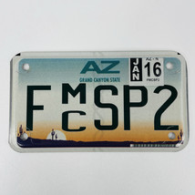 Arizona Motorcycle License Plate FMCSP2 Used &amp; Expired, 7&quot;x4&quot; - $13.00