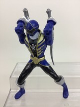 Power Rangers Super Mega Force Blue Ranger Mighty Morphin 6&quot; Figure Bandai 2013 - £11.69 GBP