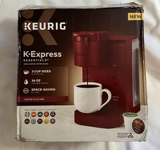 Keurig K-Express Essentials Single Serve K-Cup Pod Coffee Maker - Red - £43.91 GBP