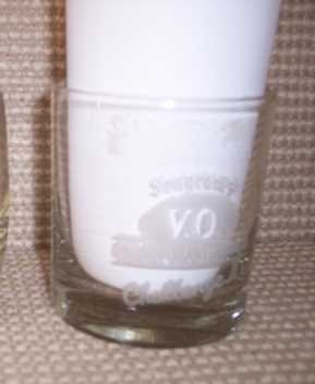Seagram's V. O. Golden Quarterback Challenge Glass - $10.40