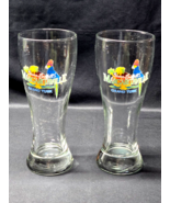 JIMMY BUFFETT 8” Pilsner Glass MARGARITAVILLE GRAND TURK - Pair Of 2 PAR... - $24.54