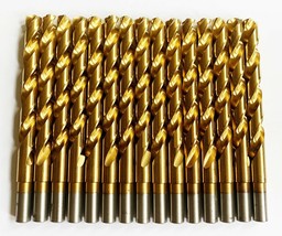 15 Dewalt Titanium 7/16&quot; High Speed Steel Drill Bits Split Point Metal Gold Hss - £46.74 GBP