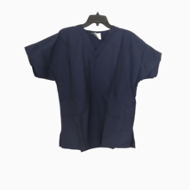 Fundamentals by White Swan Unisex Medium Blue 2 Pockets Short Sleeve Scrub Top - £12.82 GBP