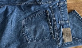 Berkley Jensen Jeans Adult 40x29 Blue Whiskered 5 Pocket Straight Mens - £11.72 GBP