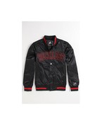 MEN&#39;S GUYS YOUNG &amp; RECKLESS GAME TIME BLACK VARSITY BASEBALL JACKET NEW ... - $1,697.41 MXN