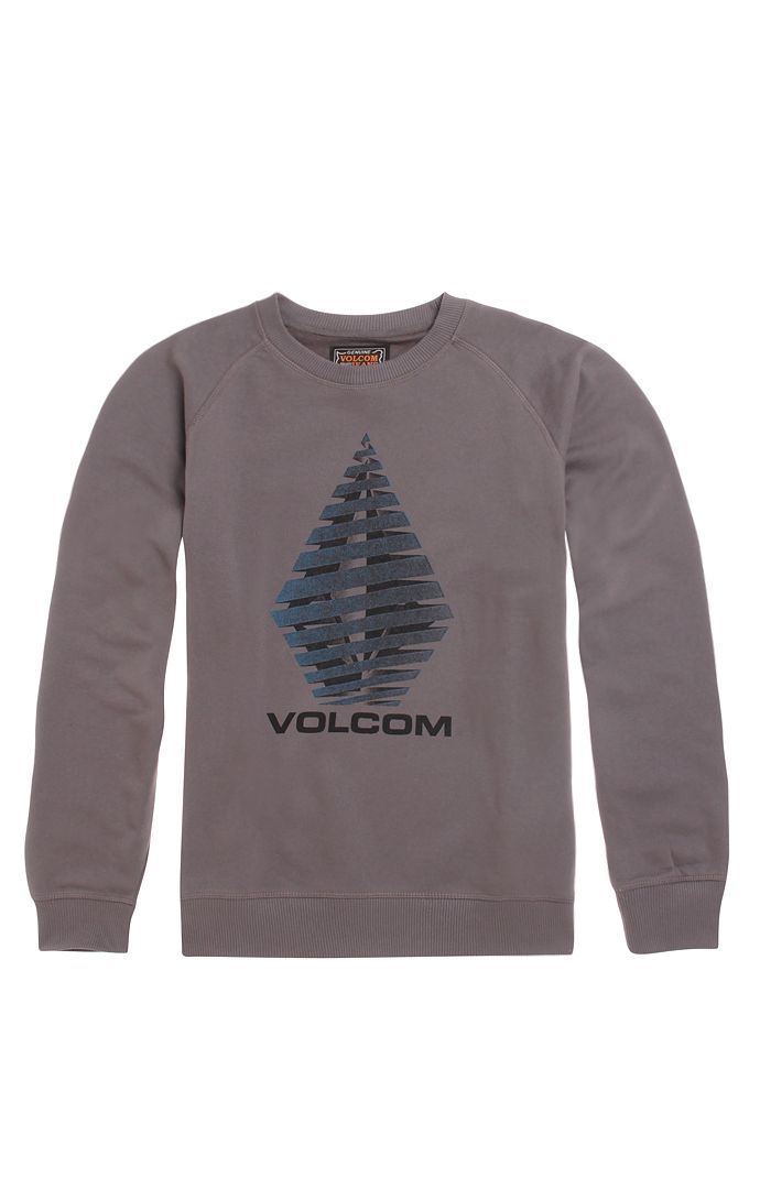 Volcom Guy Men's Guys VOLCOM STONE STREAMER CREW FLEECE SWEATSHIRT GREY MEDIUM new ...