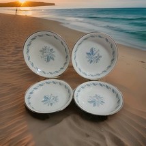 4 Abalone China White Sky Blue Flower Fruit Bowls Sauce Bowls Berry MCM ... - $701.31 MXN