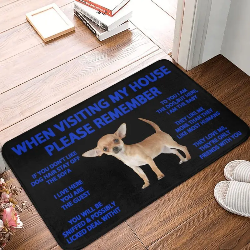 Chihuahua Dog Front Door Floor Entrance Mat Indoor Kitchen Doormat Carpet Rug - $15.99