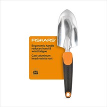 Fiskars Garden Trowel Tool - Comfortable Handle, Cast-Aluminum Head Resists Rust - £11.81 GBP