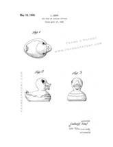 Rubber Duck Patent Print - White - £6.35 GBP+