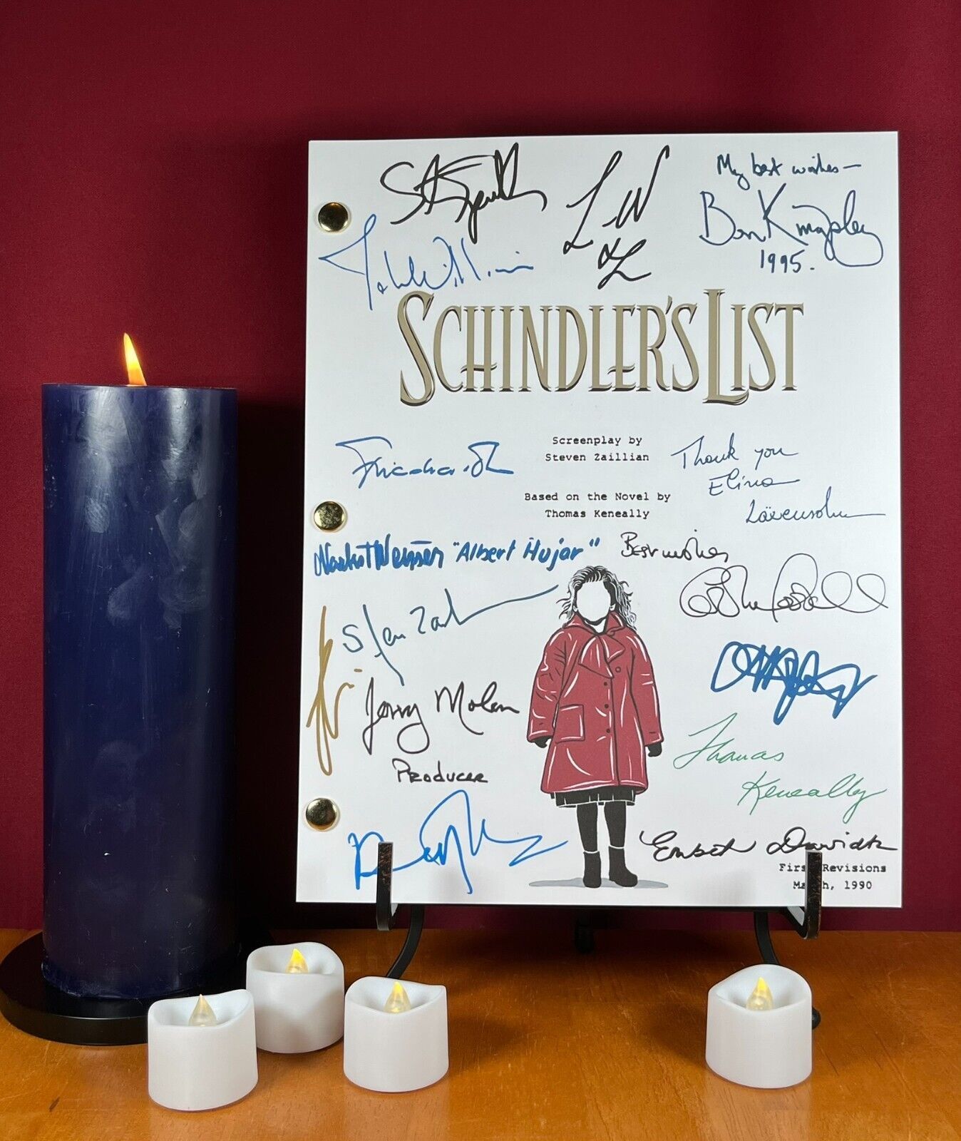 Schindler&#39;s List Script Signed - Autograph Reprints - 131 Pages- World W... - $24.99