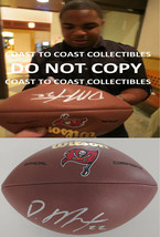 Doug Martin signed autographed Tampa Bay Buccaneers logo football COA proof - £79.12 GBP