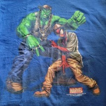 Vintage Marvel 2003 Spiderman / Hulk Gangsta Rap Streetwear Blue T-Shirt... - £74.30 GBP