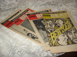  KDWB AM Radio-Beat Issues - Rock &amp; Roll Newspaper -Set of 4 Issues- 1967 - $12.00