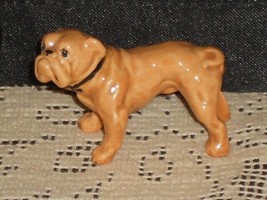 English Bulldog Dog Figurine Brown Tan 2.5 Inch - £10.24 GBP