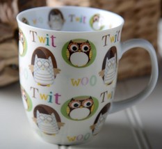 &#39;Twit Twoo&#39; Large Porcelain Owls Mug - £19.40 GBP