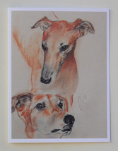 Greyhound Sight Hound Dog Art Note Cards Solomon - £9.76 GBP
