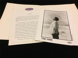 Tim Finn “Before and After” Album Release Original Press Kit w/Photo &amp; Folder - $20.00