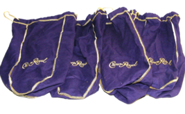 Crown Royal Liter XL Purple Drawstring Bags 13&quot; Big Size Lot of 4 - £10.98 GBP