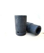 2pc 32mm &amp; 27mm  1&quot; Drive  6 point Socket CR-V Heavy Duty  Deep Impact S... - $21.49