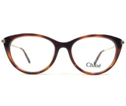 Chloe Eyeglasses Frames CE2673 219 Brown Tortoise Gold Round Full Rim 52-16-135 - £55.85 GBP