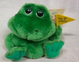 Russ Luv Pets Vintage &quot;Kiss Me I&#39;m A Graduate&quot; Frog 4&quot; Plush Stuffed Animal Toy - £12.30 GBP