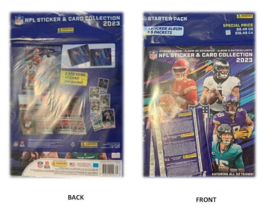 PANINI 2023 NFL Album Collection: (1) Album + (25) Stickers + (5) Trading Cards - £7.91 GBP