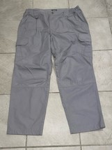 CQR Men&#39;s Tactical Pants 40x30 Ripstop Grid Cargo Brown Khaki Hiking Tech - $23.02