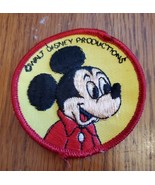 Vintage Walt Disney Productions Mickey Mouse Patch Preowned Never Used - £4.65 GBP