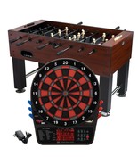 32&quot; Foosball Table + Electronic Dartboard Combo -57 Game Dartboard w Acc... - $15,952.69 MXN