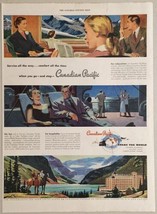 1950 Print Ad Canadian Pacific Railways,SteamshipsHotels Canada Rockies - £14.57 GBP