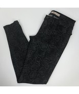 J BRAND MATTE BOA PYTHON Black Women’s Leggings Jeans Size 26 EUC - $753.77 MXN