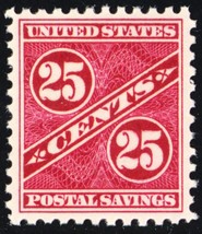 PS8, Mint NH VF 25¢ Postal Savings Stamp * Stuart Katz - £23.50 GBP